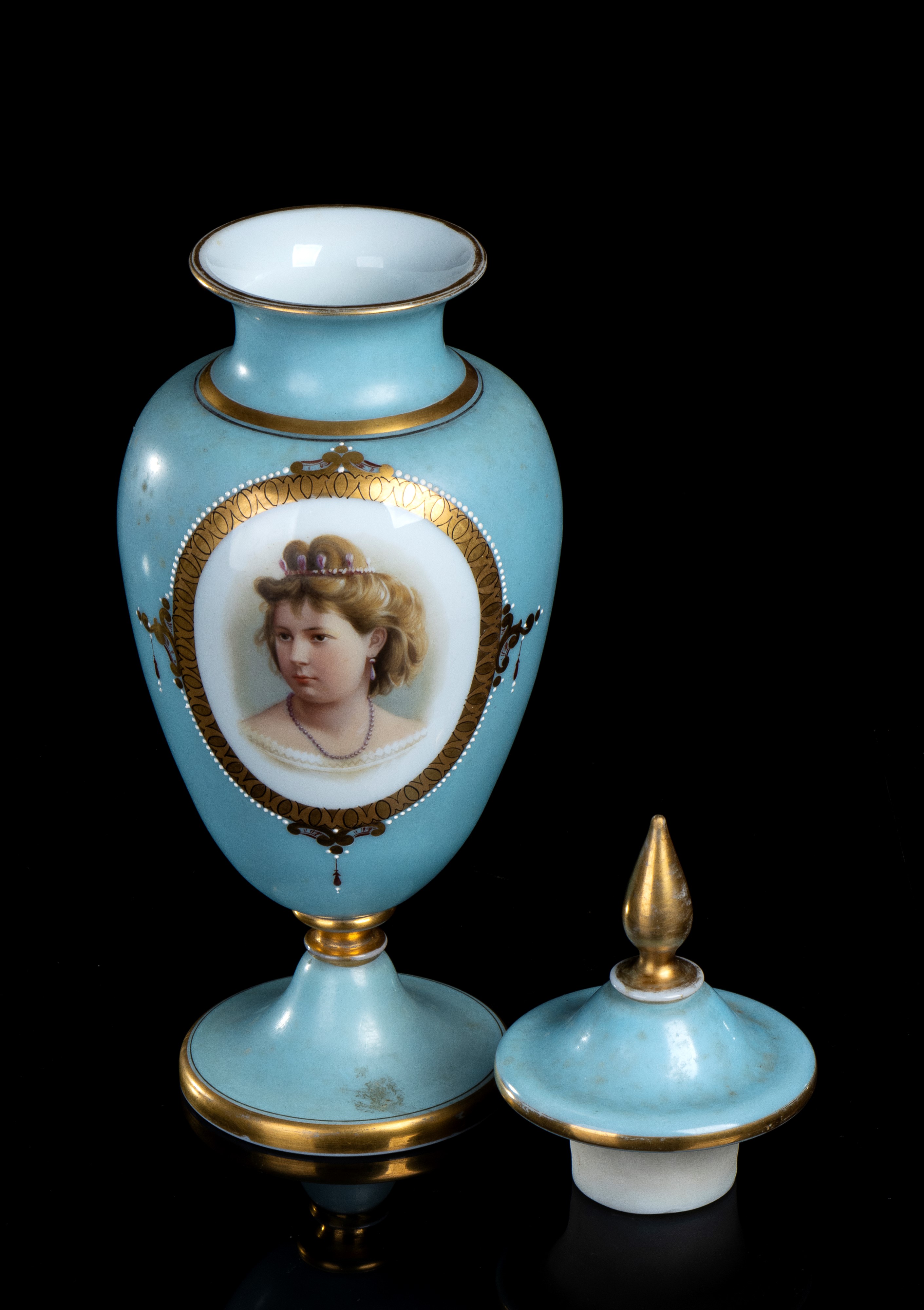 Henry Bone (february 6, 1755 - December 17, 1834) - Vaso Inglese Giorgio IV in Opalina