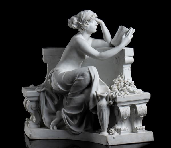 Louis Carier Belleuse (1848-1913) - Biscuit porcelain sculpture