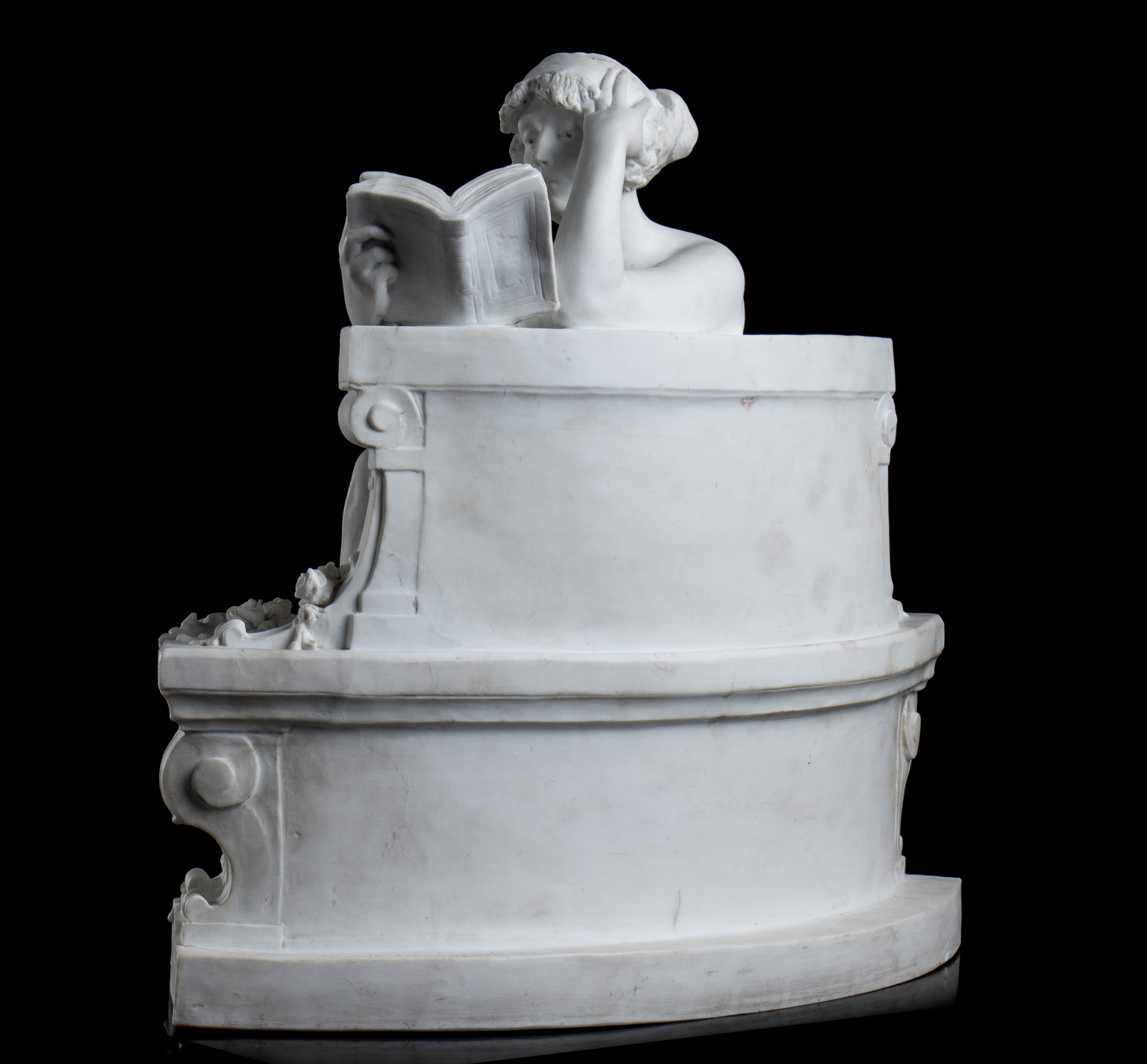 Louis Carier Belleuse (1848-1913) - Scultura in Porcellana di Biscuit