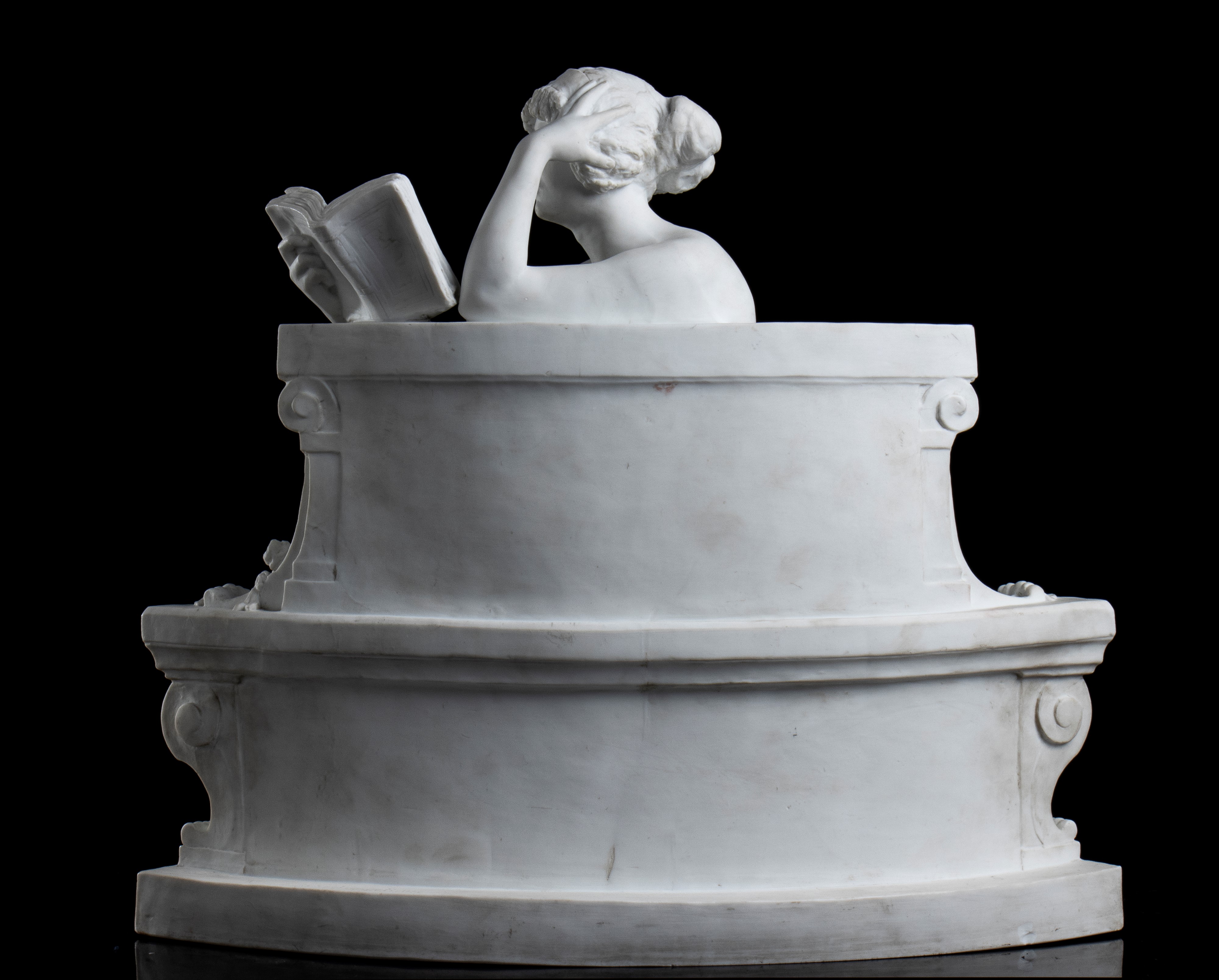 Louis Carier Belleuse (1848-1913) - Scultura in Porcellana di Biscuit