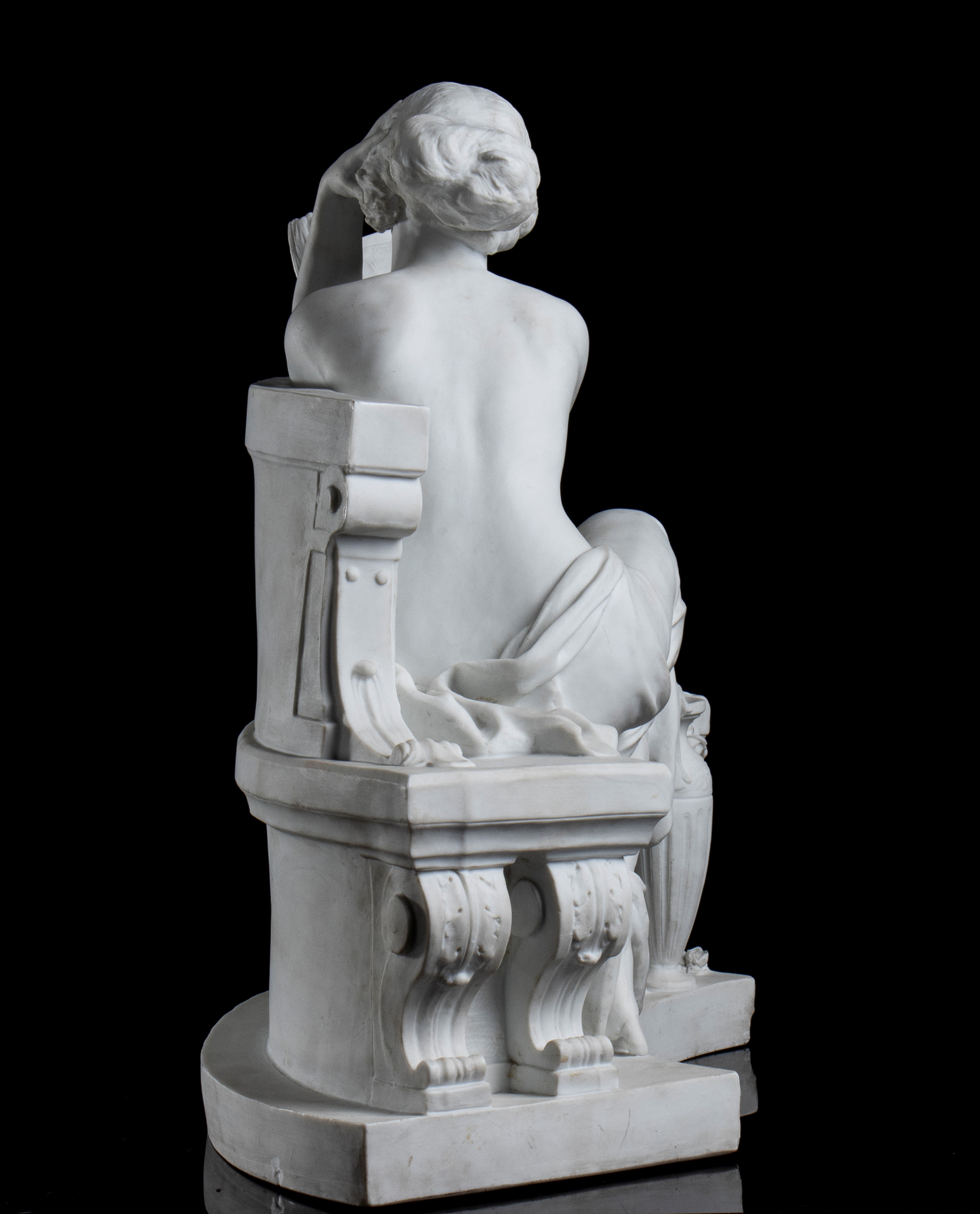 Louis Carier Belleuse (1848-1913) - Scultura in Porcellana di Biscuit