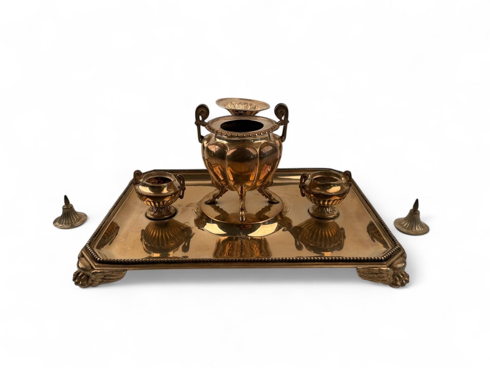 Set vittoriano inglese in argento dorato