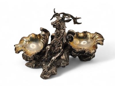 Saliera vittoriana in argento, Londra 1845