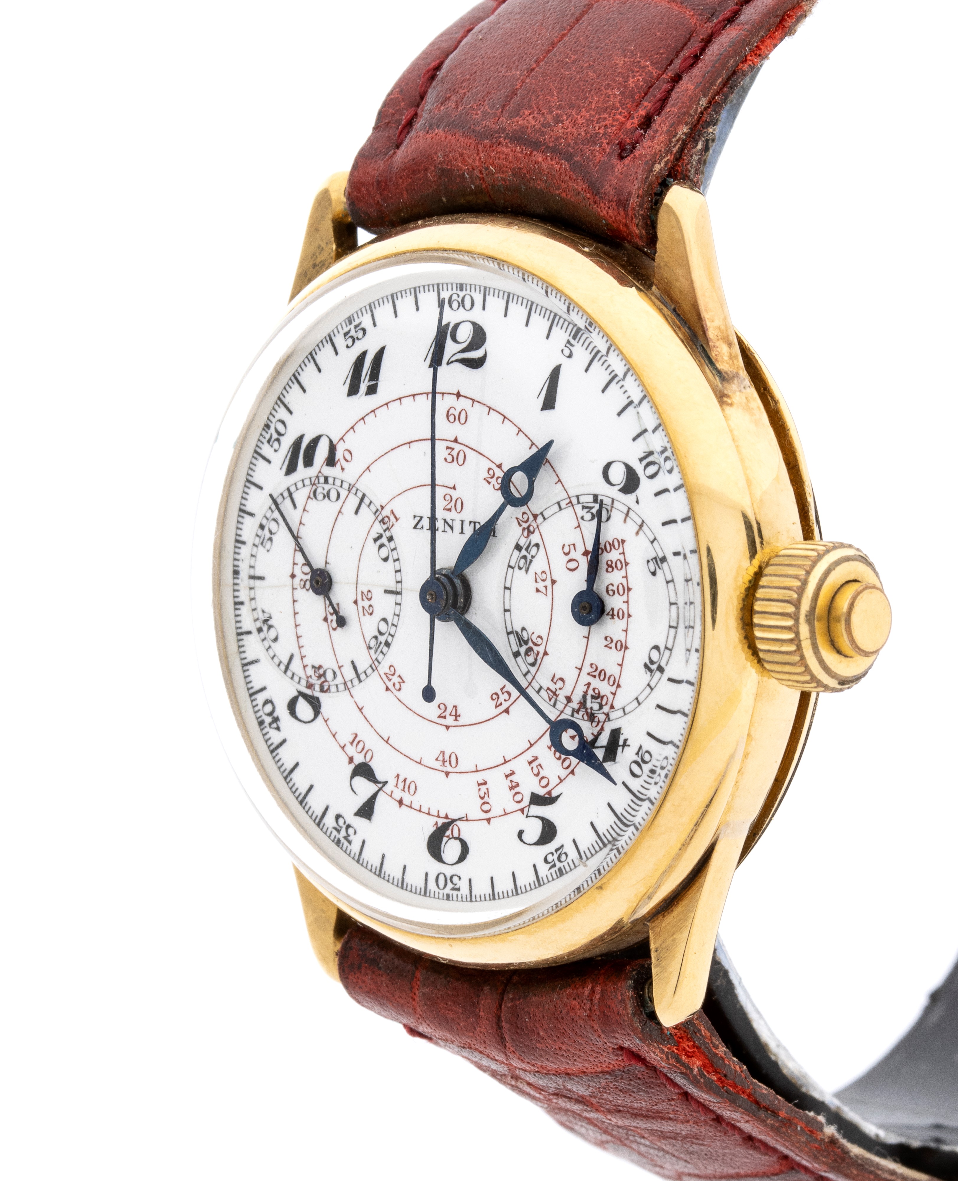 Zenith - Cronografo da polso in oro 18k con quadrante in ceramica e tachimetro