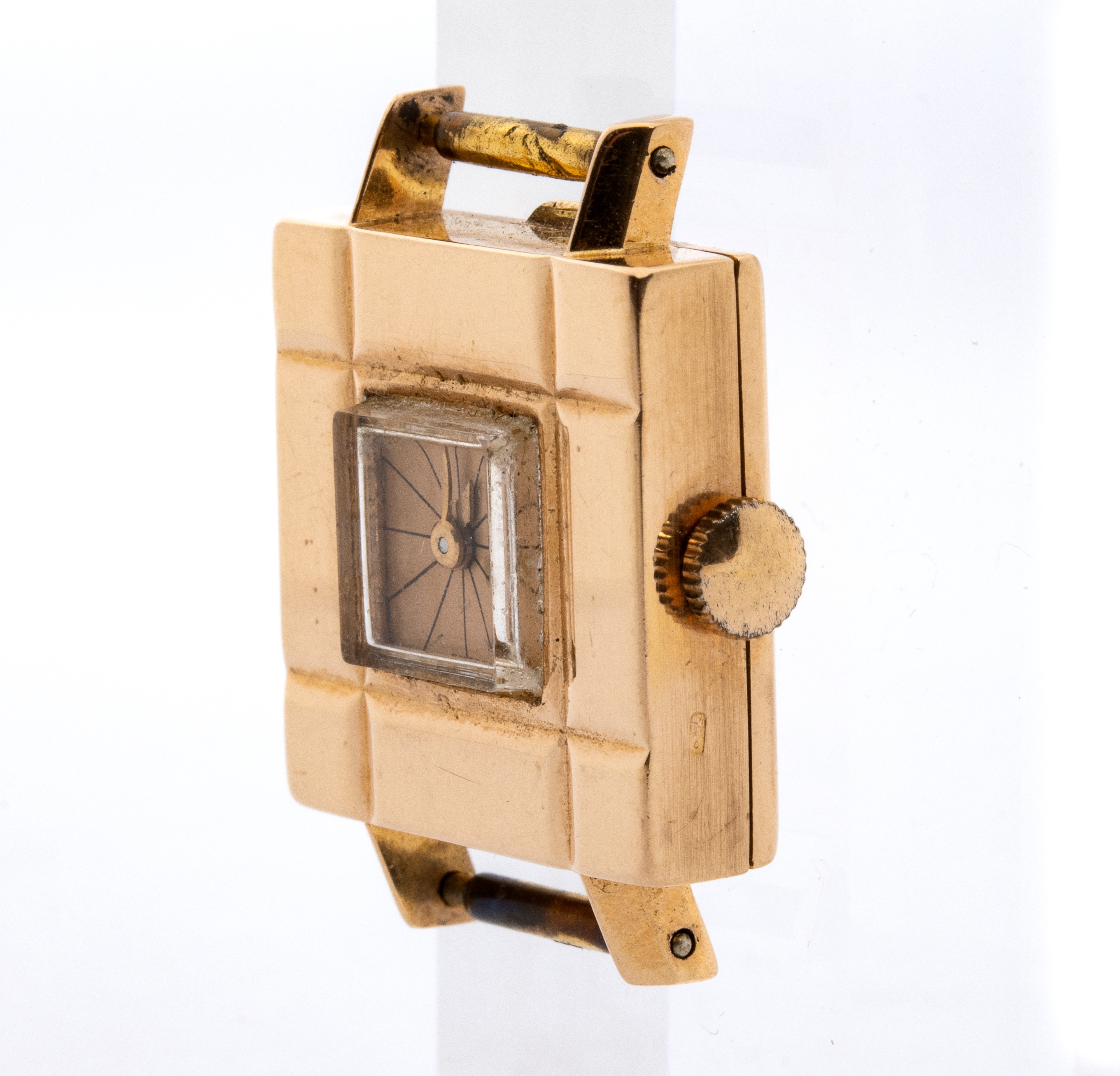 Universal Genève - Orologio Lady in oro (cassa quadrata) con movimento manuale