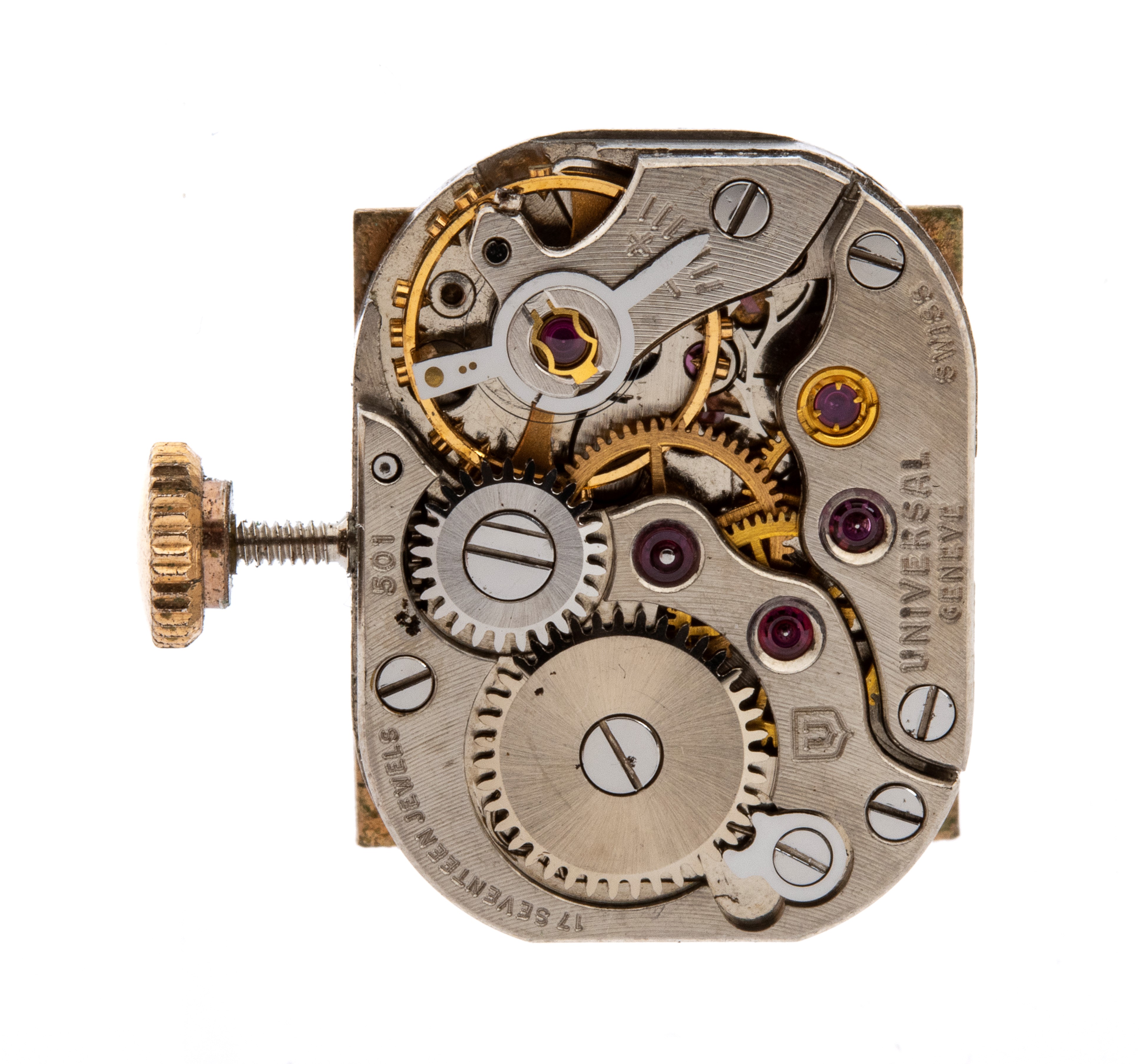 Universal Genève - Orologio Lady in oro (cassa quadrata) con movimento manuale