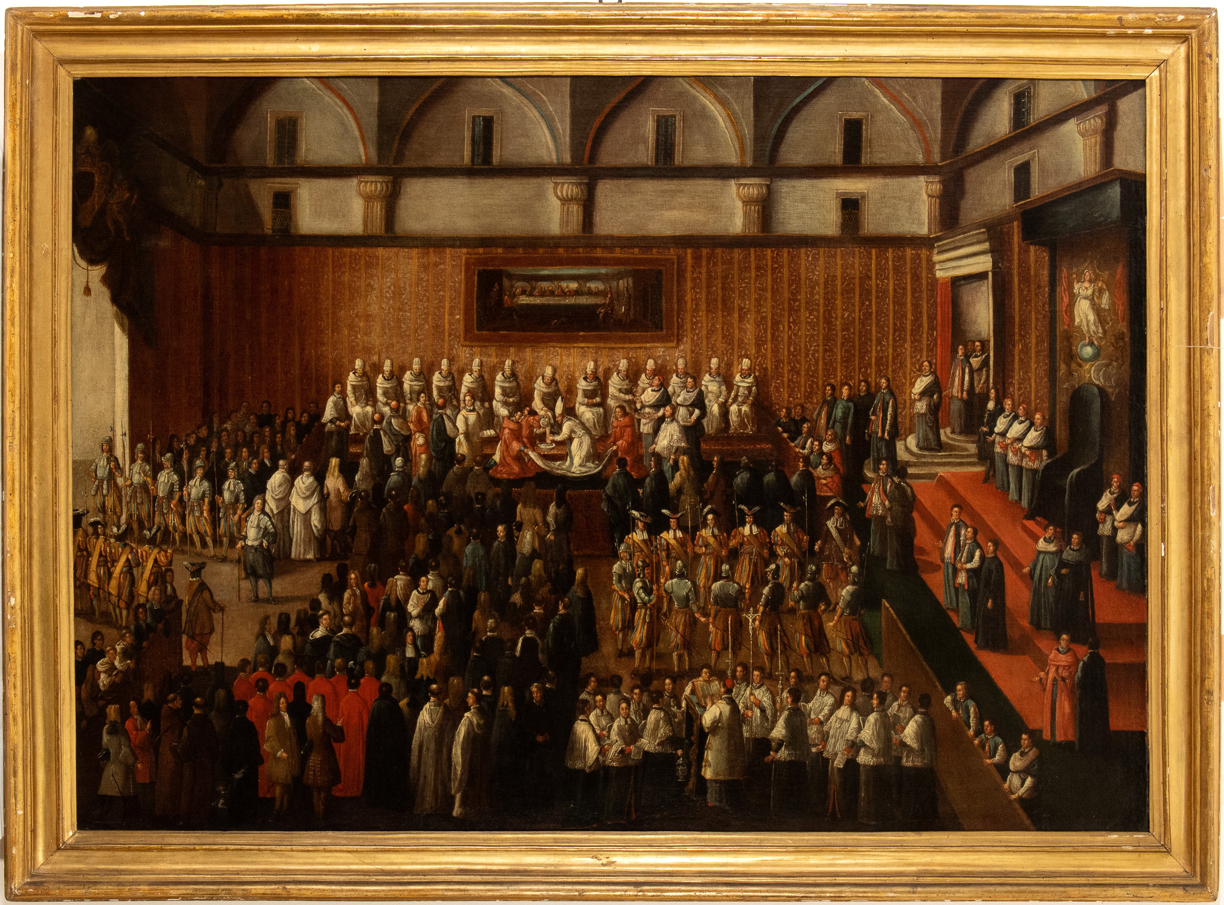 Cerimonia della lavanda dei piedi prima della Missa in Coena Domini