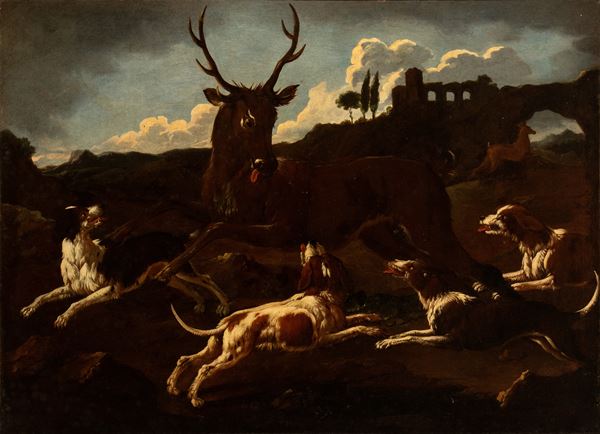 Philipp Peter Roos Rosa da Tivoli - Deer hunting