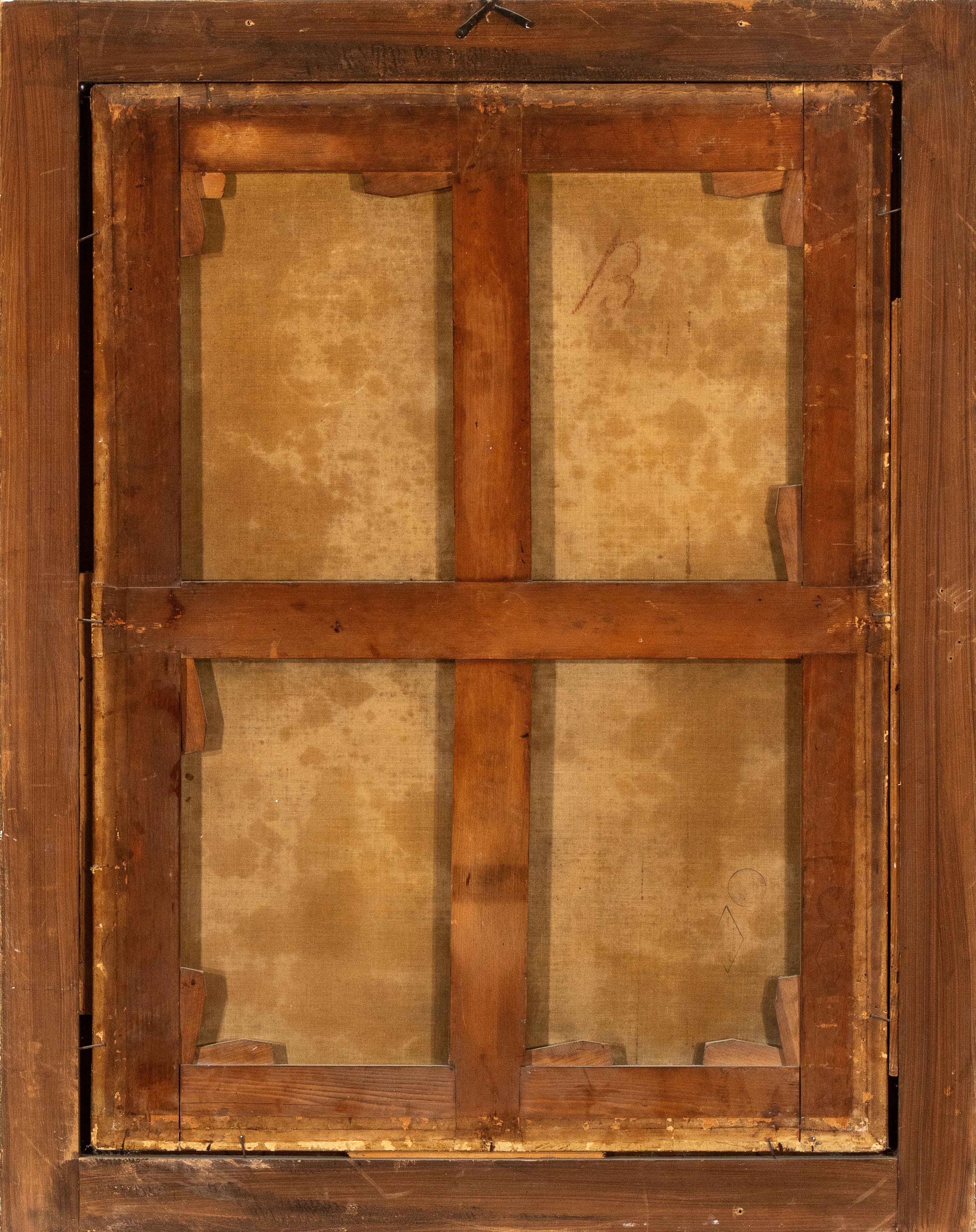 a) Paesaggio con figure che attingono acqua da una fontana e rovine architettoniche; b) Paesaggio...