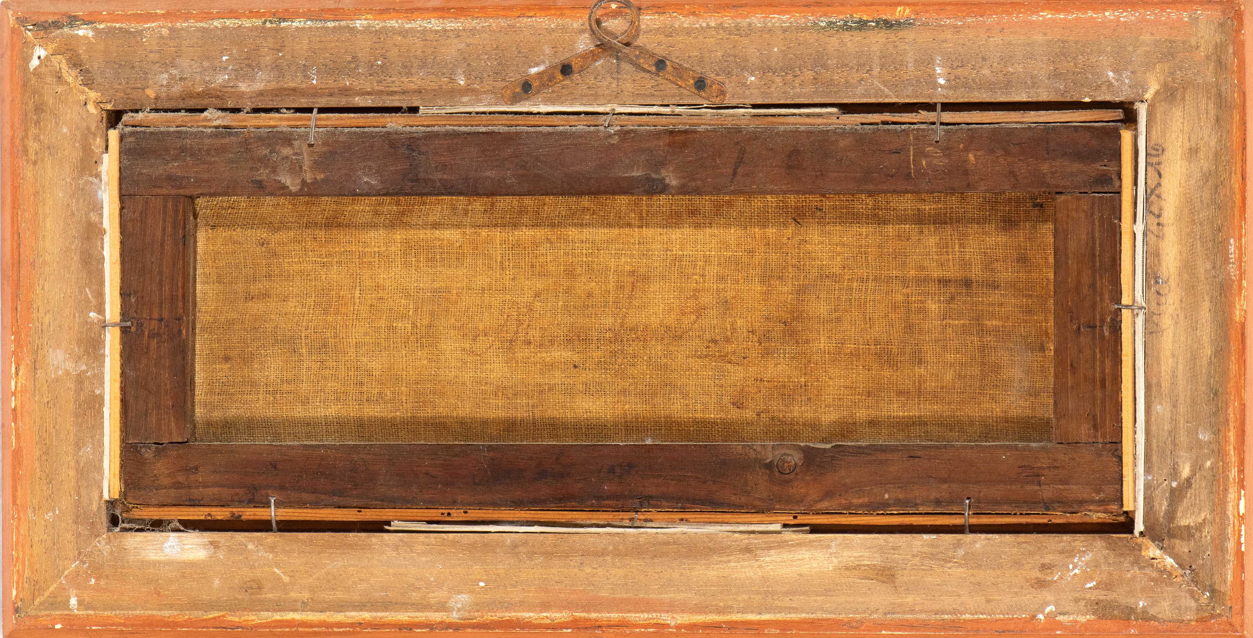 a) Tempesta di mare con veliero; b) Mare in burrasca con imbarcazione. Coppia di dipinti