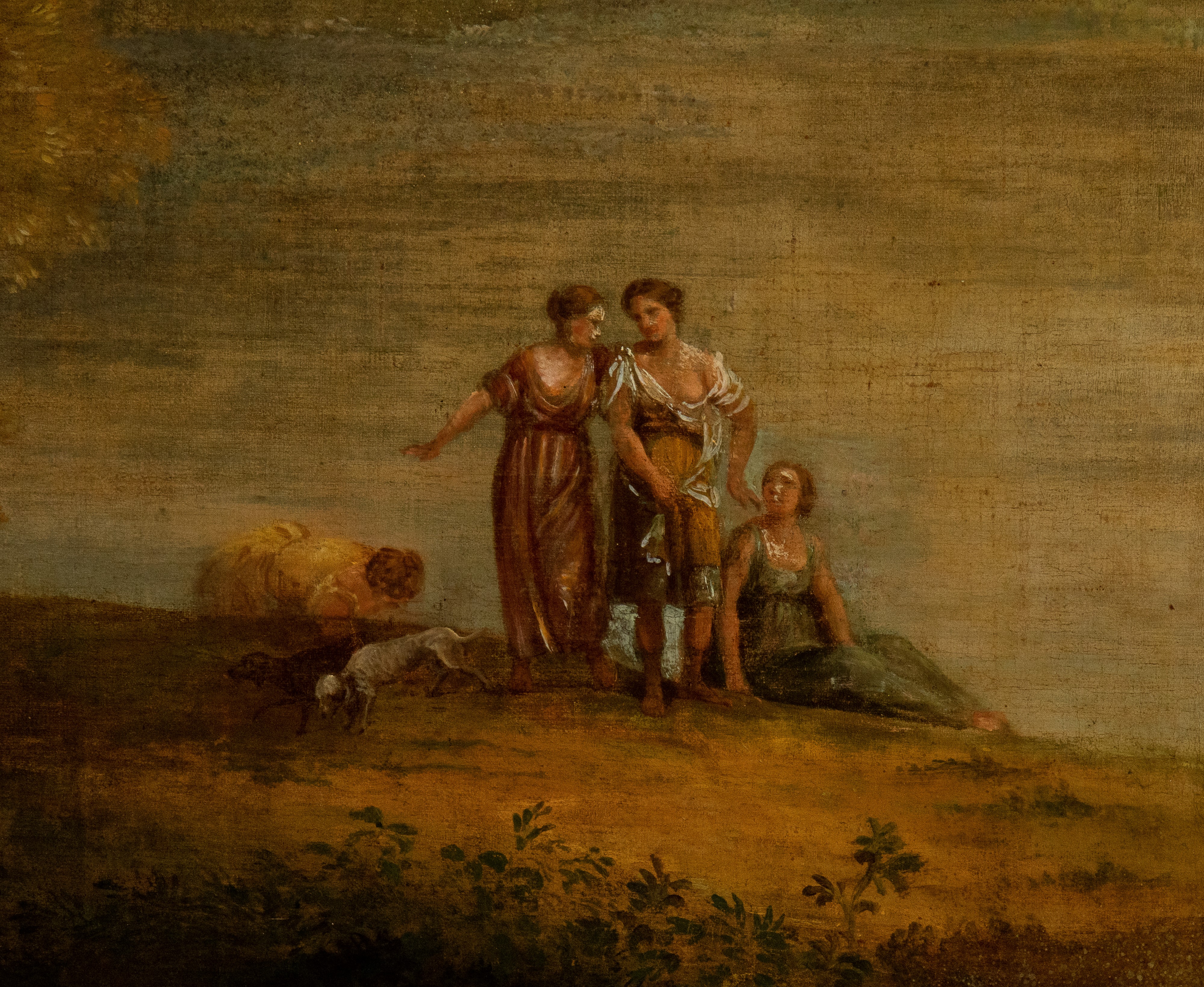Claude Lorrain - Paesaggio Lacustre con Figure