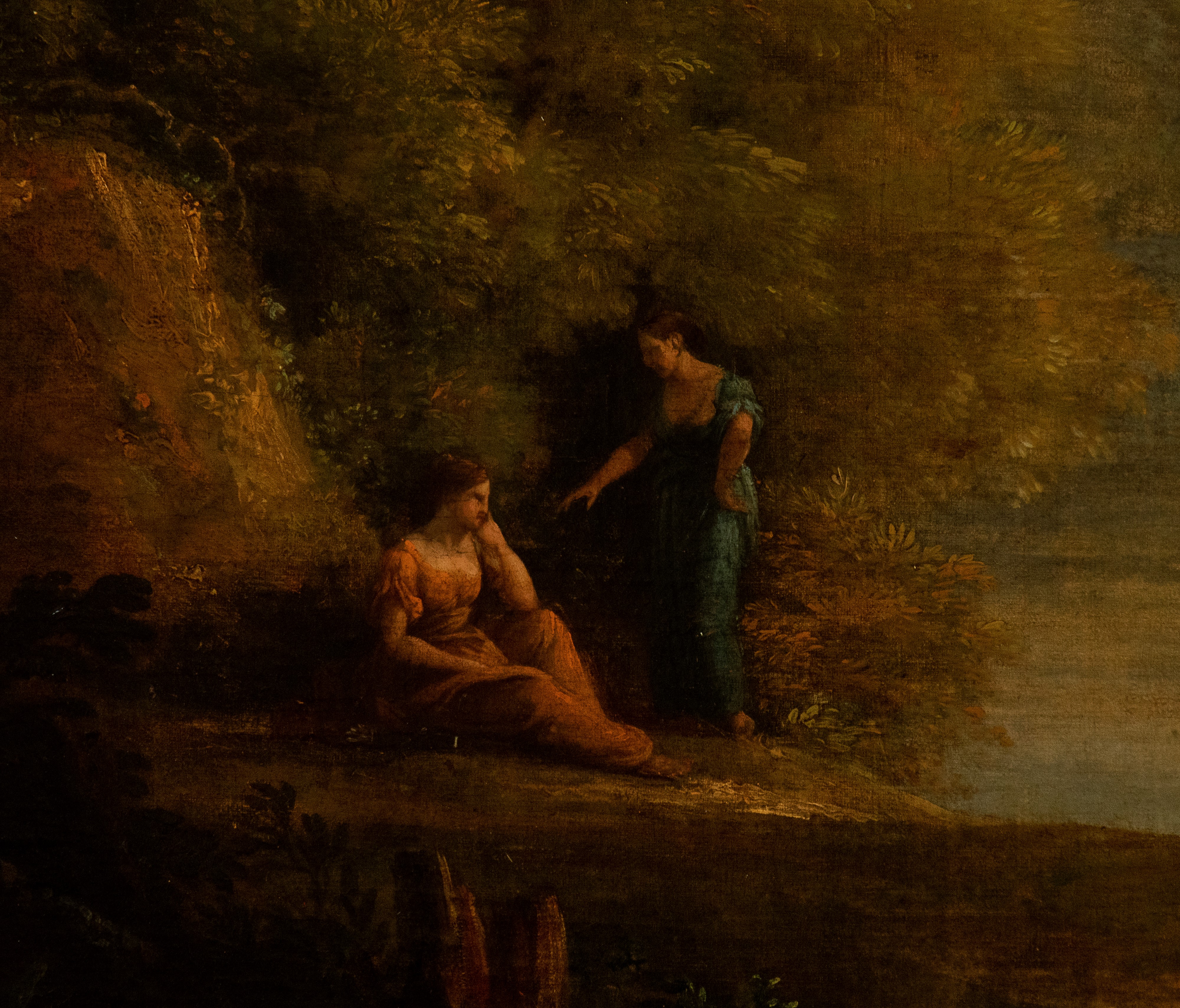 Claude Lorrain - Paesaggio Lacustre con Figure