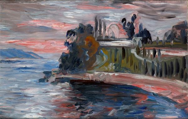 CARLO LEVI - Paesaggio al tramonto