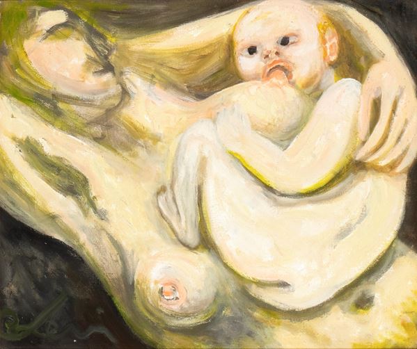 CARLO LEVI - Madre con bambino