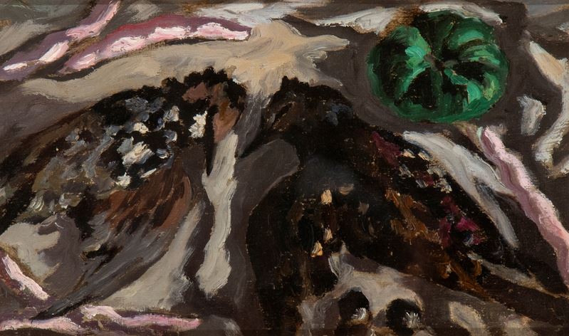 Carlo Levi - Natura morta con uccelli, olio su tela