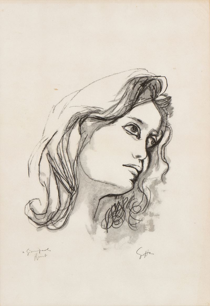 Renato Guttuso - Ritratto Femminile