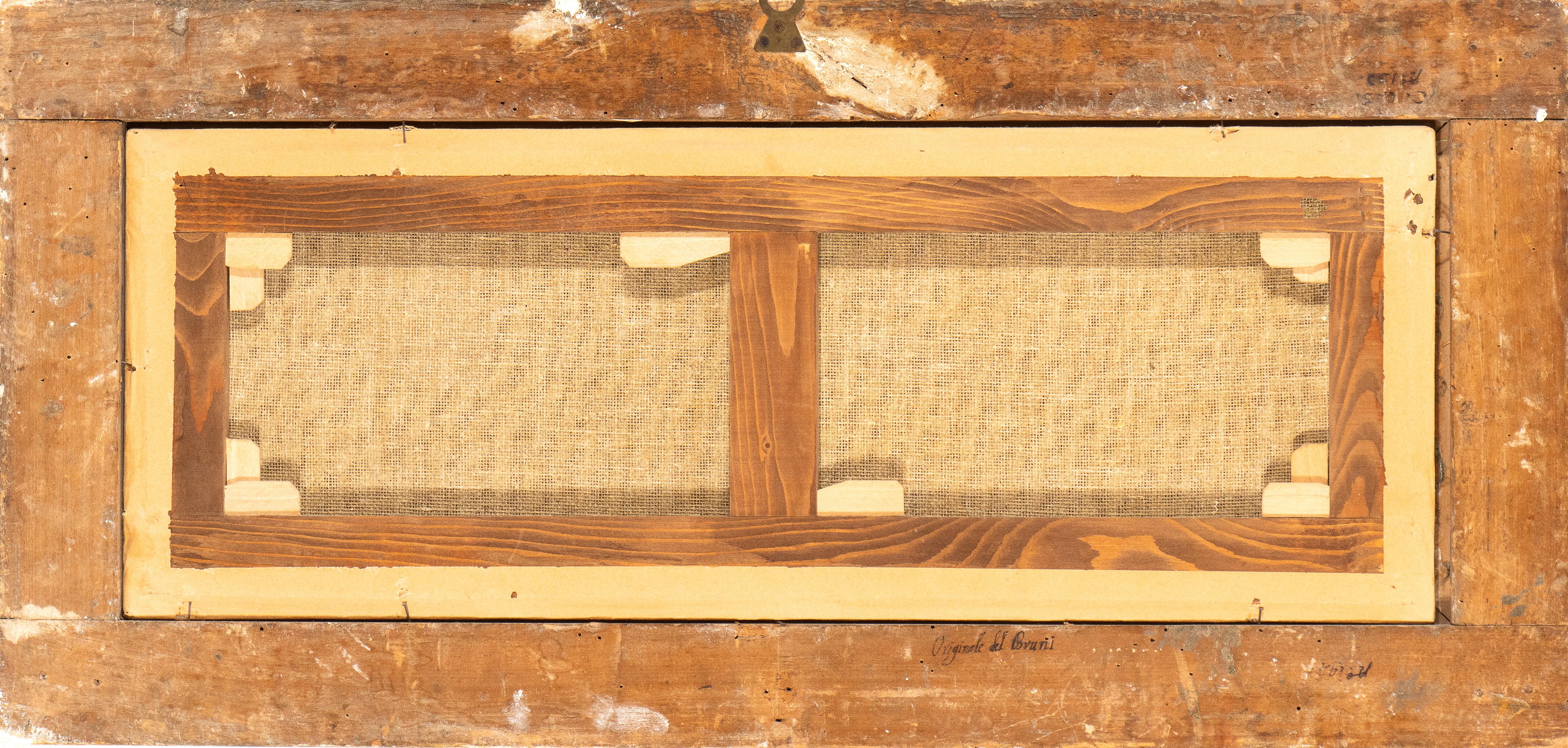 a) Scontro di cavallerie in campo aperto; b) Battaglia presso un ponte. Coppia di dipinti