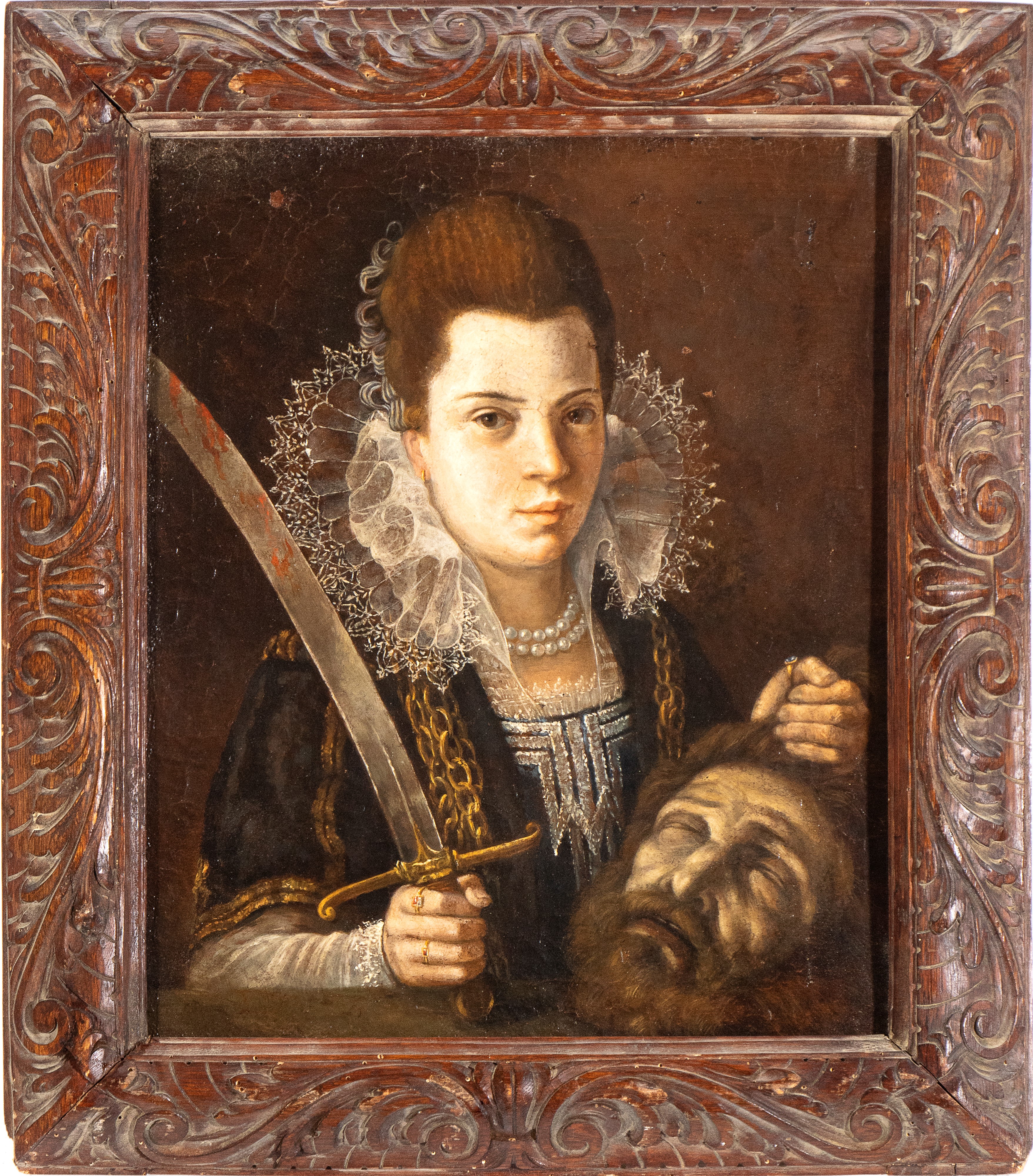 Scuola Romana, Prima Metà XVII Secolo, Artista Attivo a Roma, Prima Metà XVII Secolo - Giuditta c...