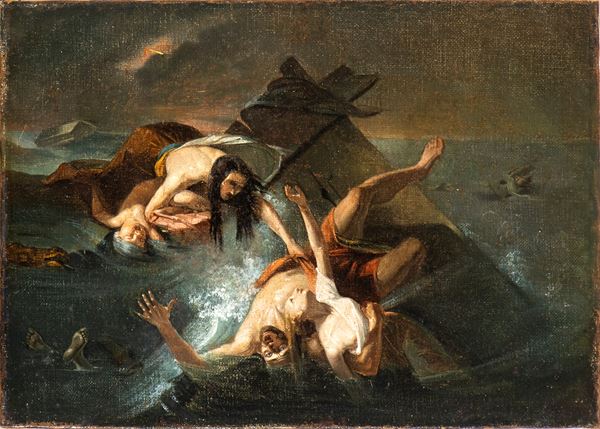 Artista attivo nei primi decenni del XIX secolo - The Ajax Shipwrecked