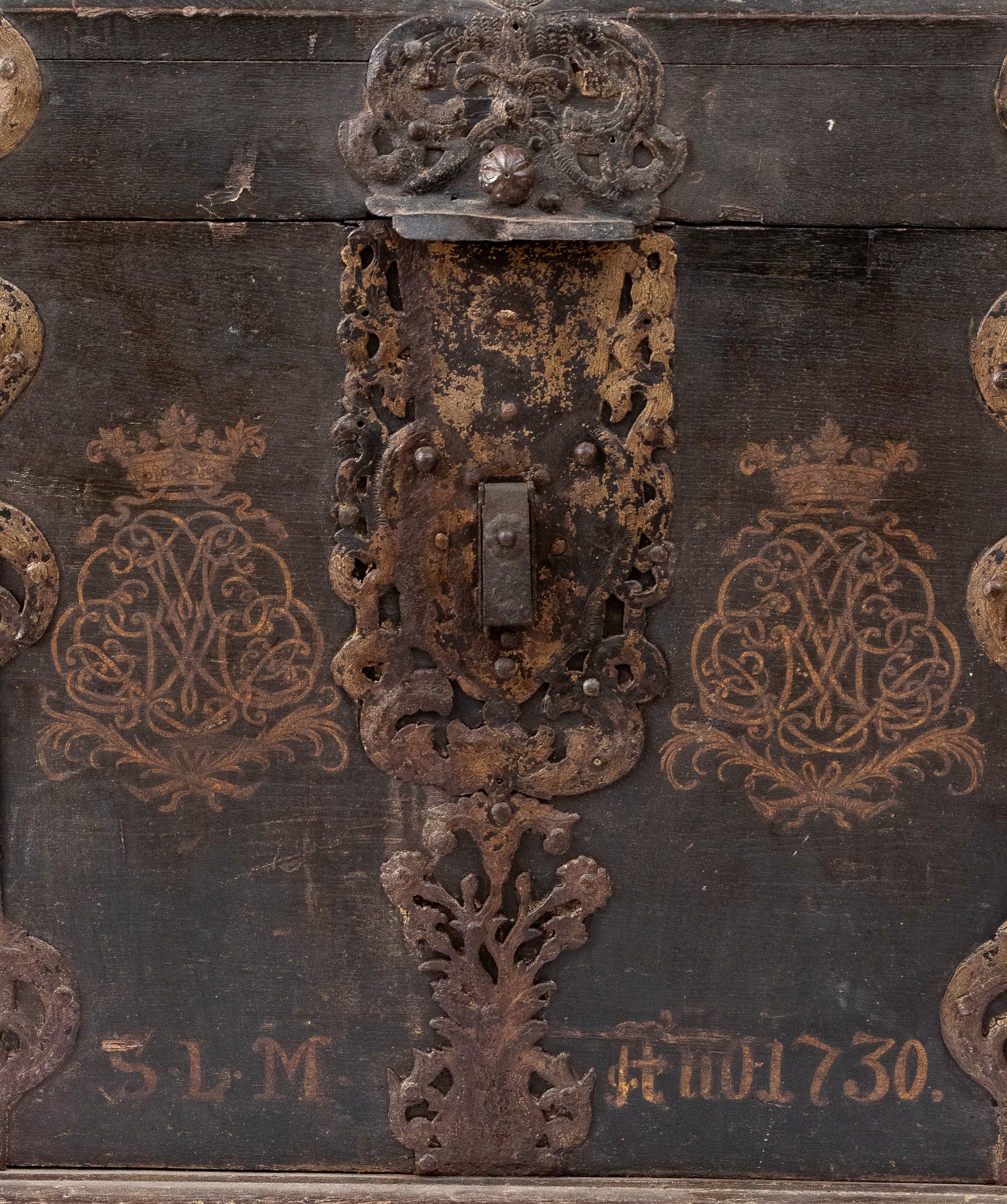 Baulea Forziere Spagnolo in Legno, Luigi XV