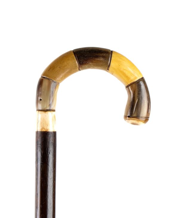 Bastone da passeggio in avorio e corno