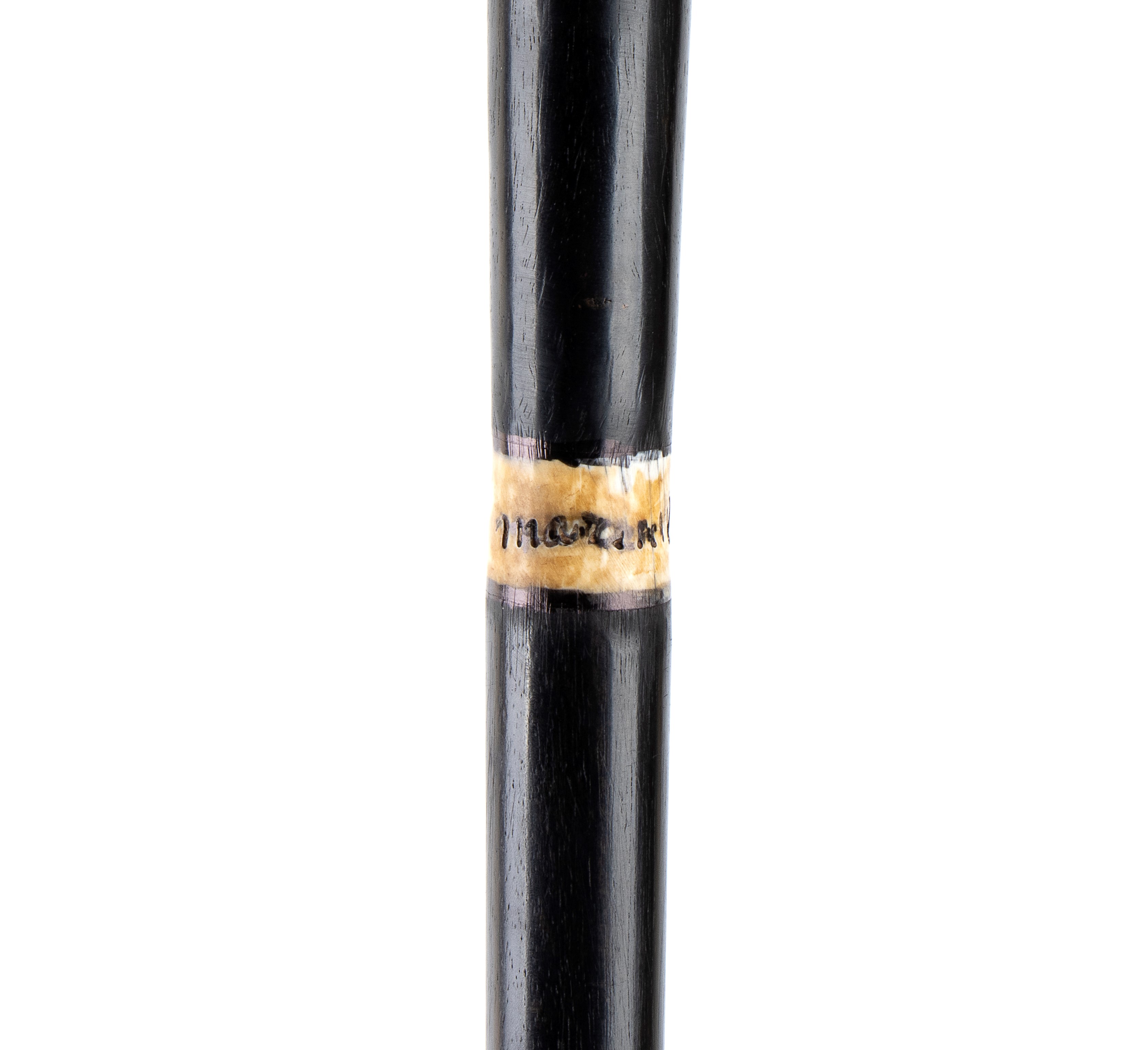 Bastone da passeggio con inserti in avorio