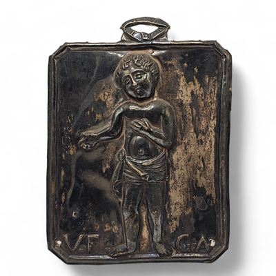 Ex-voto italiano in argento, 833/1000, Napoli (1832–1835/1872)