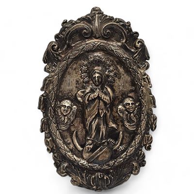 Manifattura napoletana (1832-1872), Ex-voto in argento 833/1000 con Assunzione della Vergine