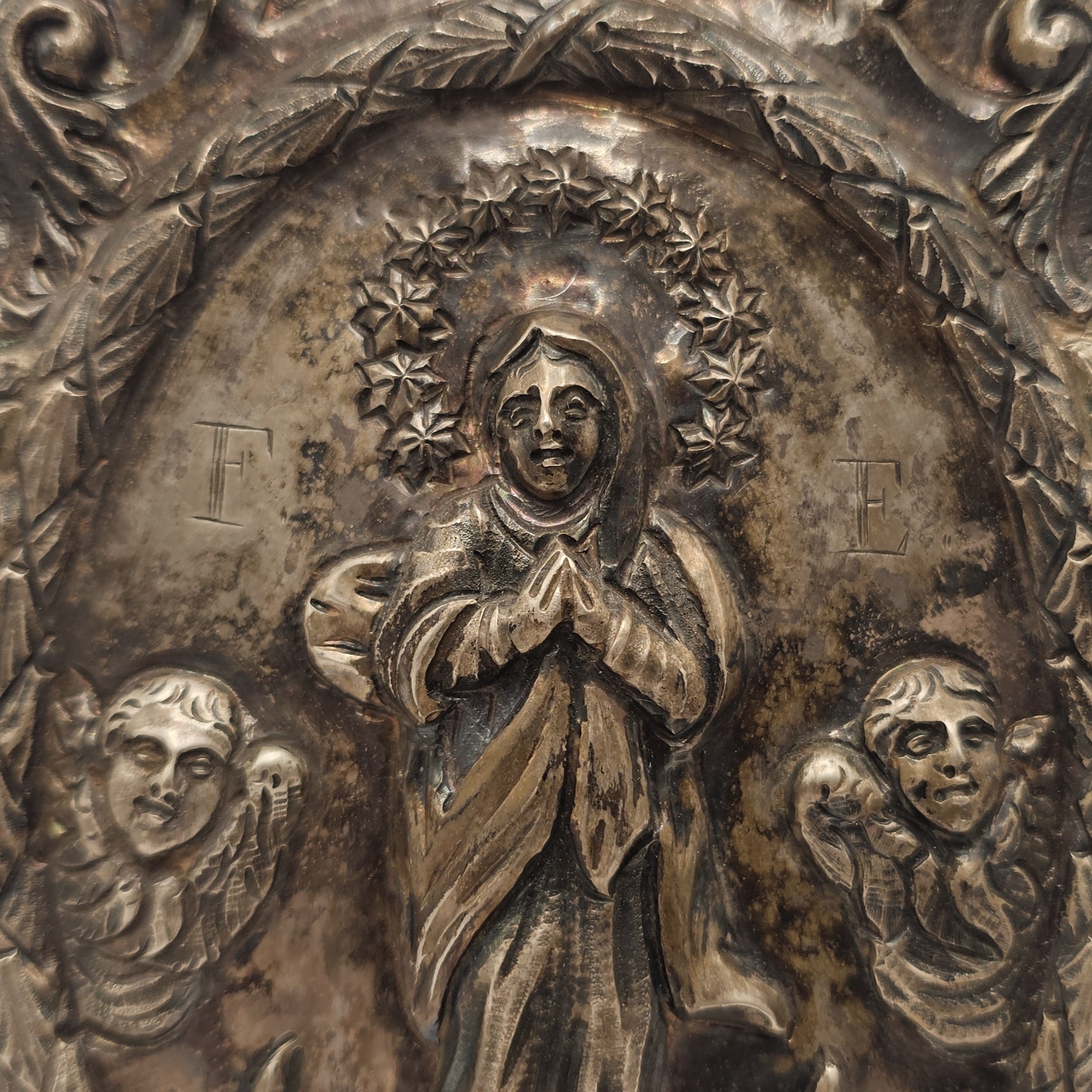 Manifattura napoletana (1832-1872), Ex-voto in argento 833/1000 con Assunzione della Vergine
