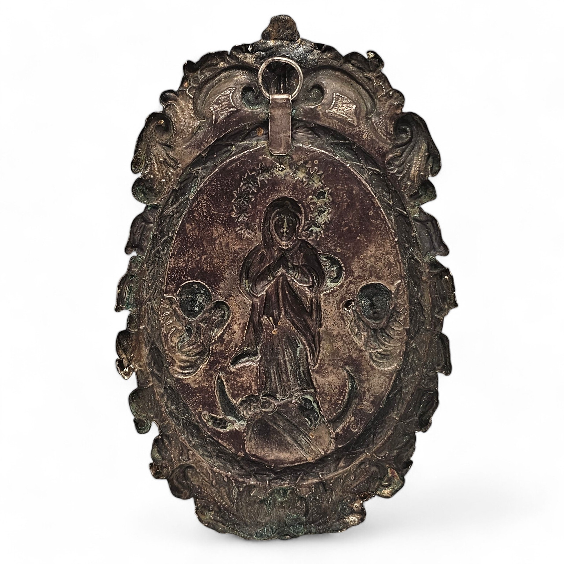 Manifattura napoletana (1832-1872), Ex-voto in argento 833/1000 con Assunzione della Vergine