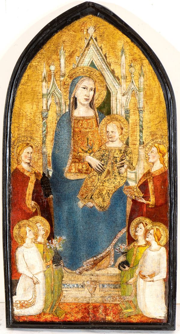 Taddeo Gaddi - Virgin Mary Enthroned with Child and Saints