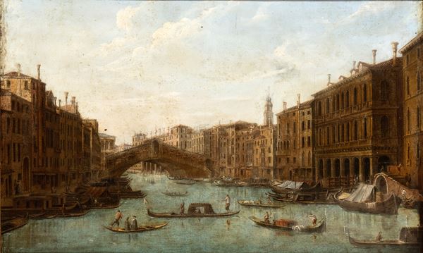 Canal Giovanni Antonio Il Canaletto - View of Ponte di Rialto from Canal Grande