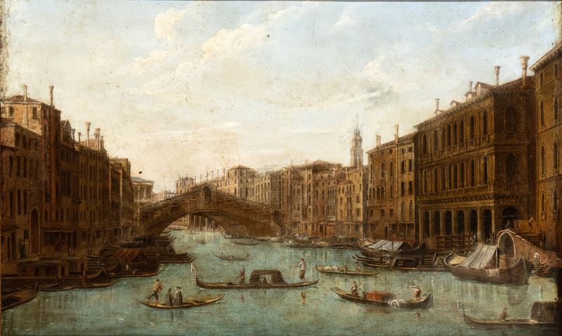 Veduta del Ponte di Rialto dal Canal Grande