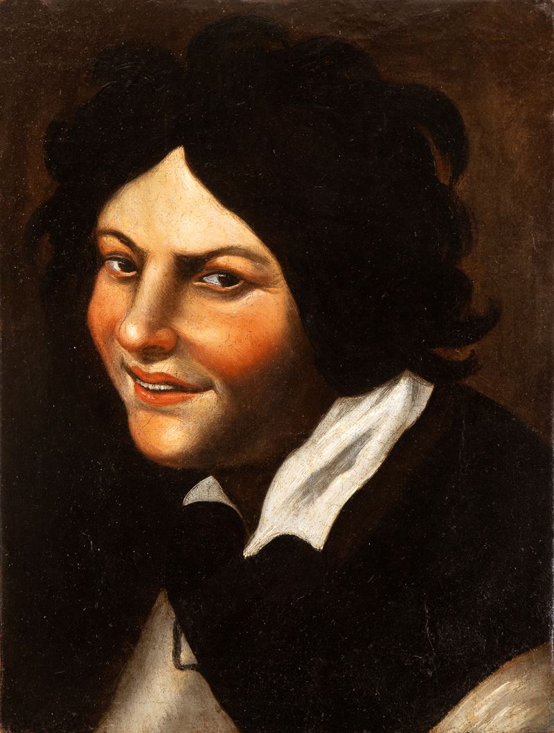 Testa di giovane uomo sorridente