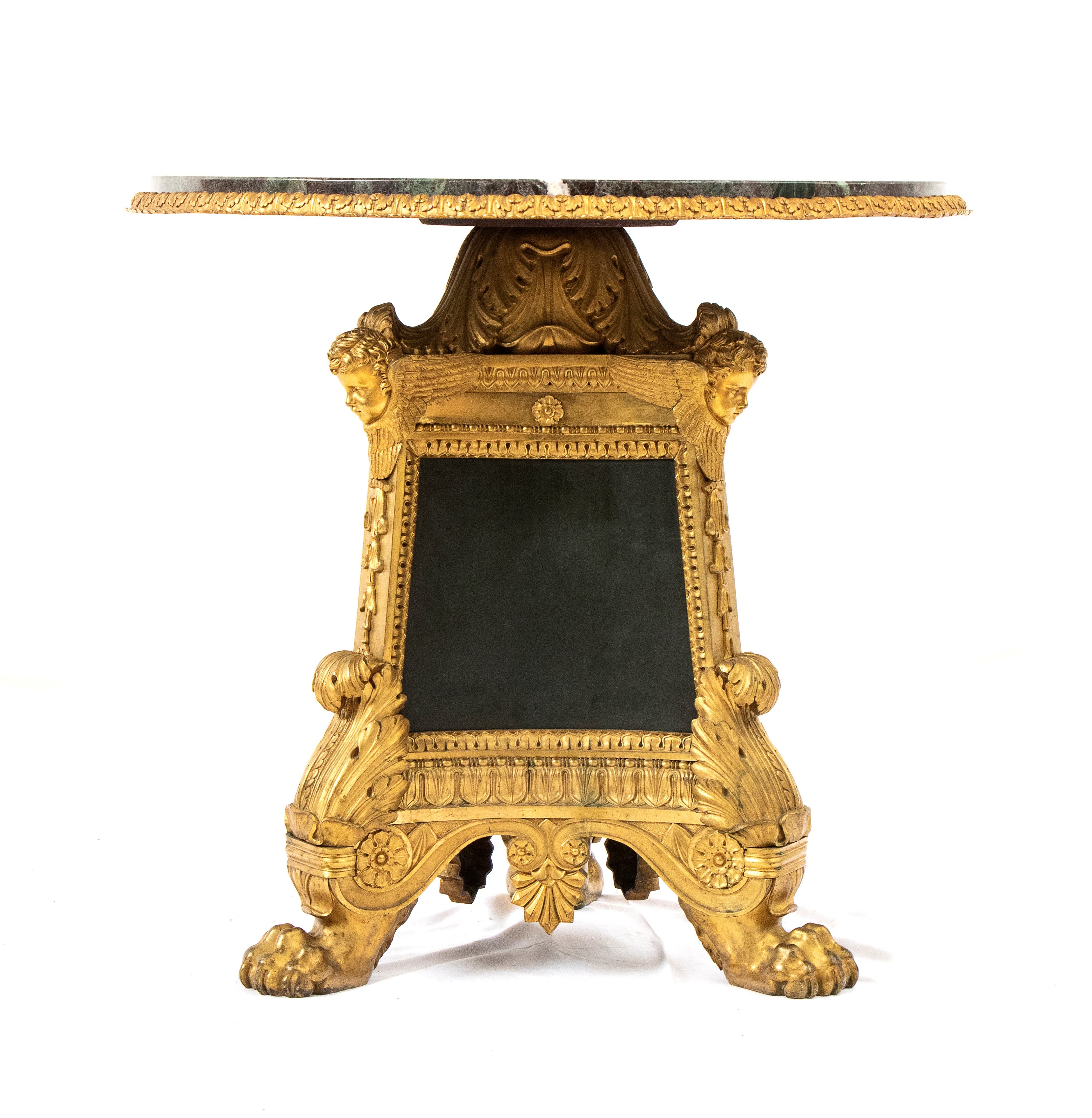 Guéridon Francese in bronzo dorato