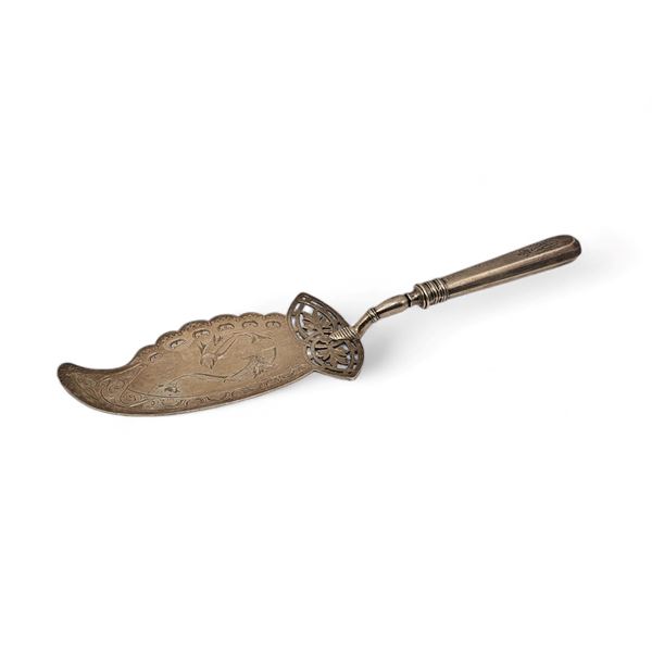 Russian silver cake shovel