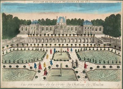 Vue Perspective De la Grote Du Chateau De Meudon