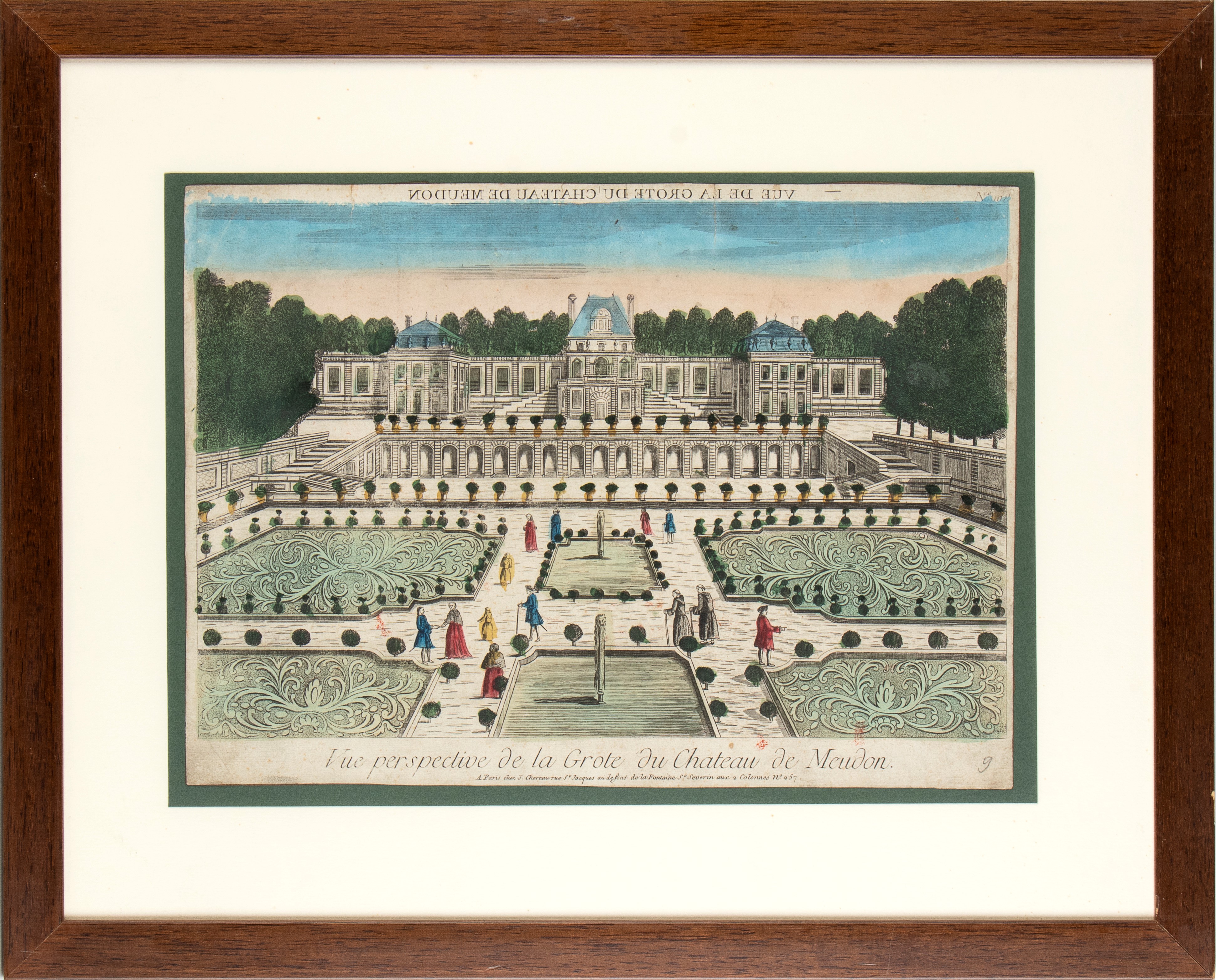 Vue Perspective De la Grote Du Chateau De Meudon