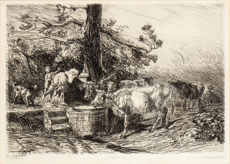 Giuseppe Palizzi - L'abreuvoir