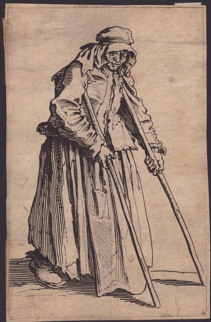 Jacques Callot - La Mendicante con i Bastoni