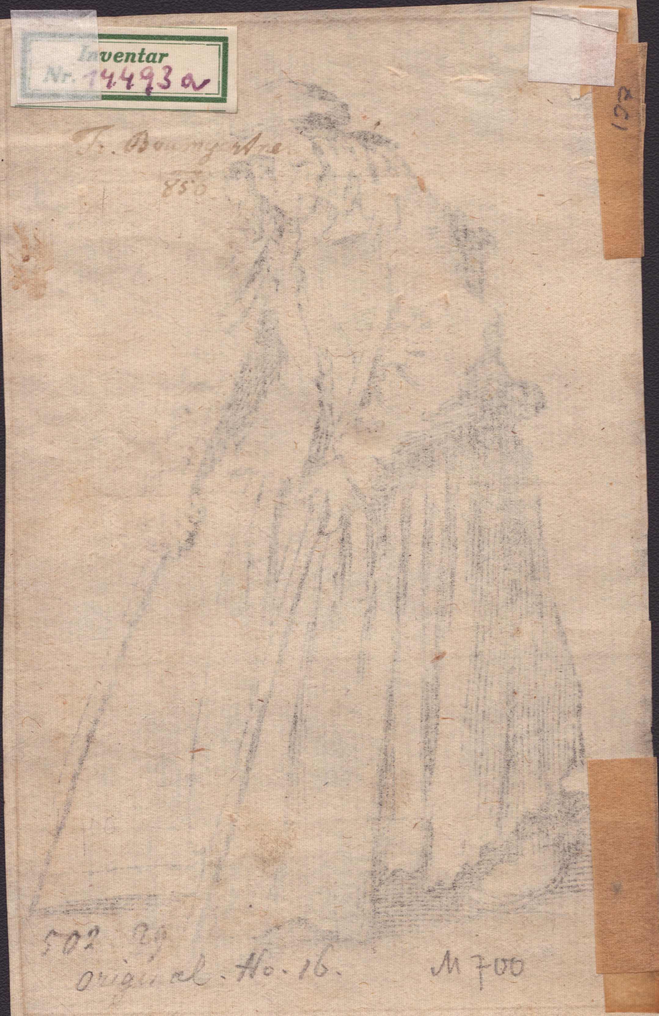 La mendicante con bastoni