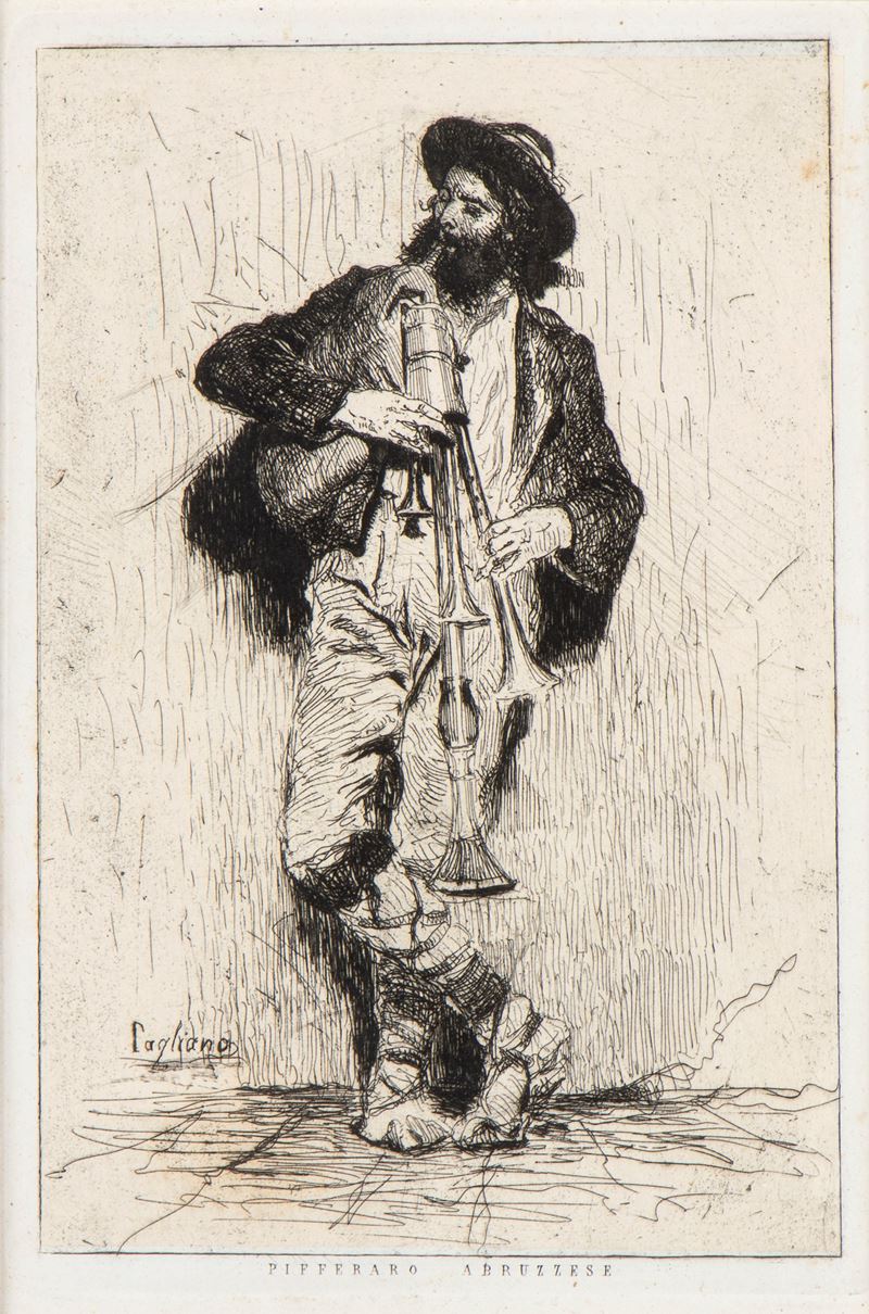 Eleuterio Pagliano - Pifferaio Abruzzese