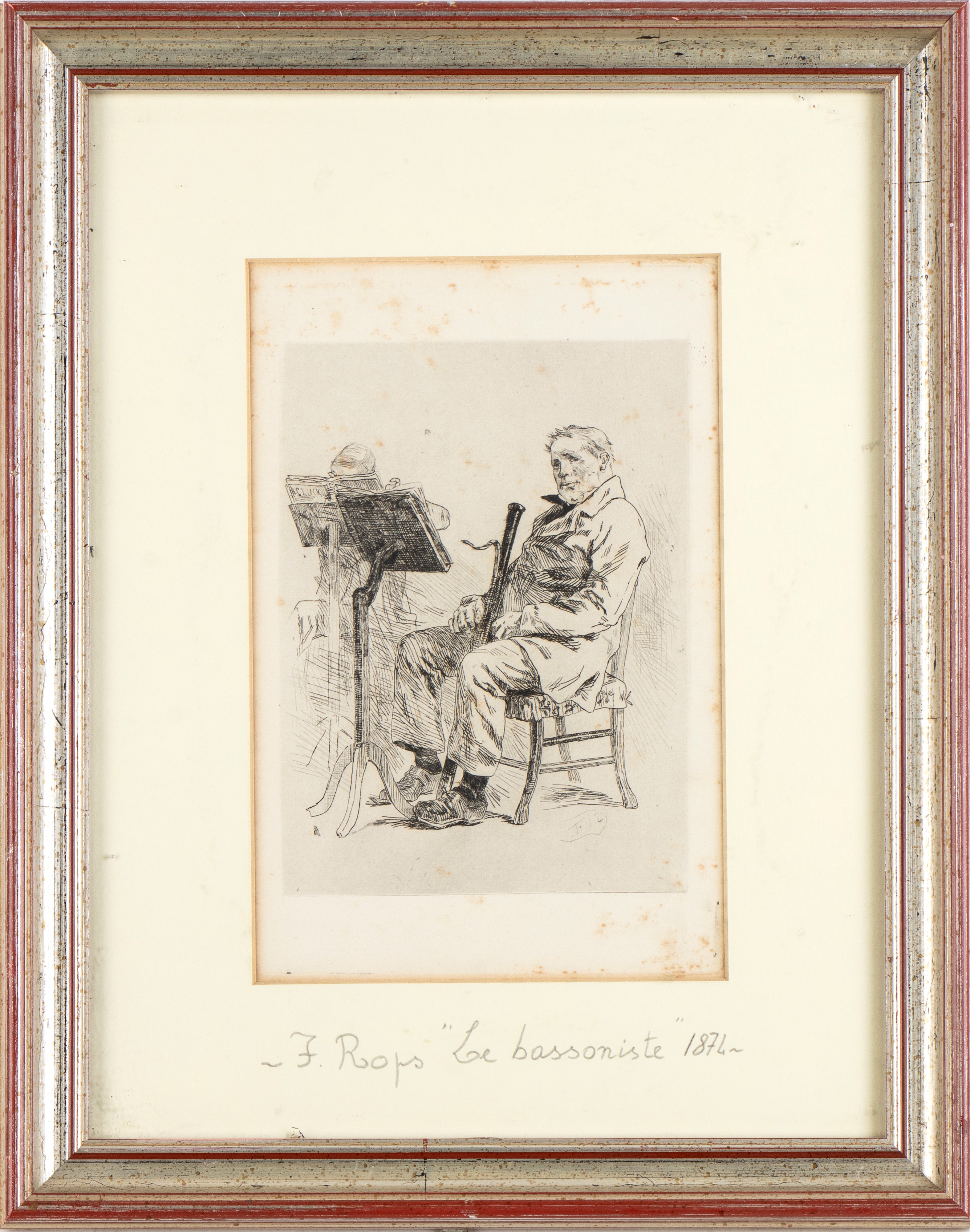 Félicien Rops - Le Bassoniste