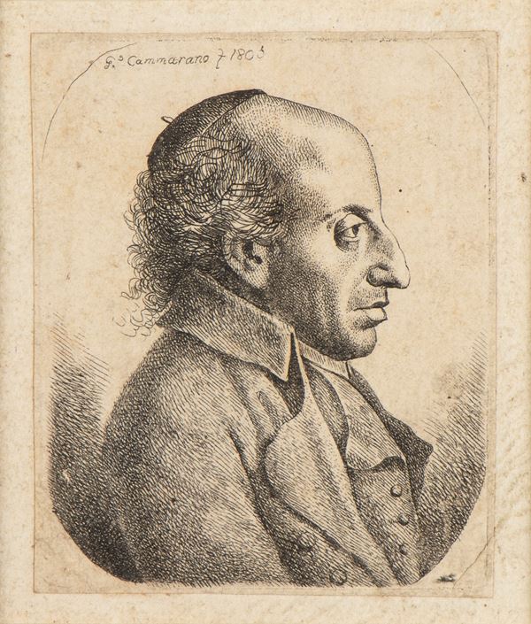 Giuseppe Cammarano - Ritratto di un uomo di profilo