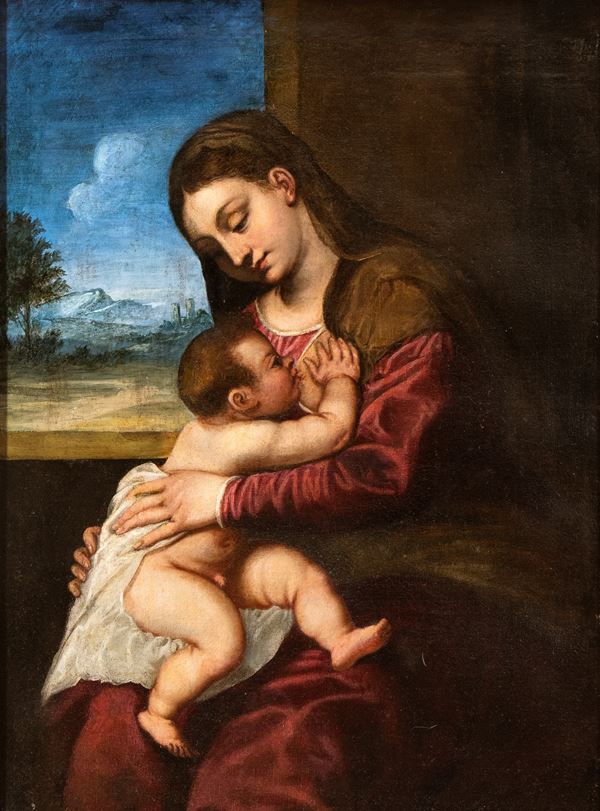 Tiziano Vecellio - Virgin and Child (Maria Lactans)