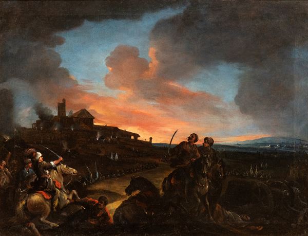 Pietro Domenico Olivero - Battle between Turks and Christians