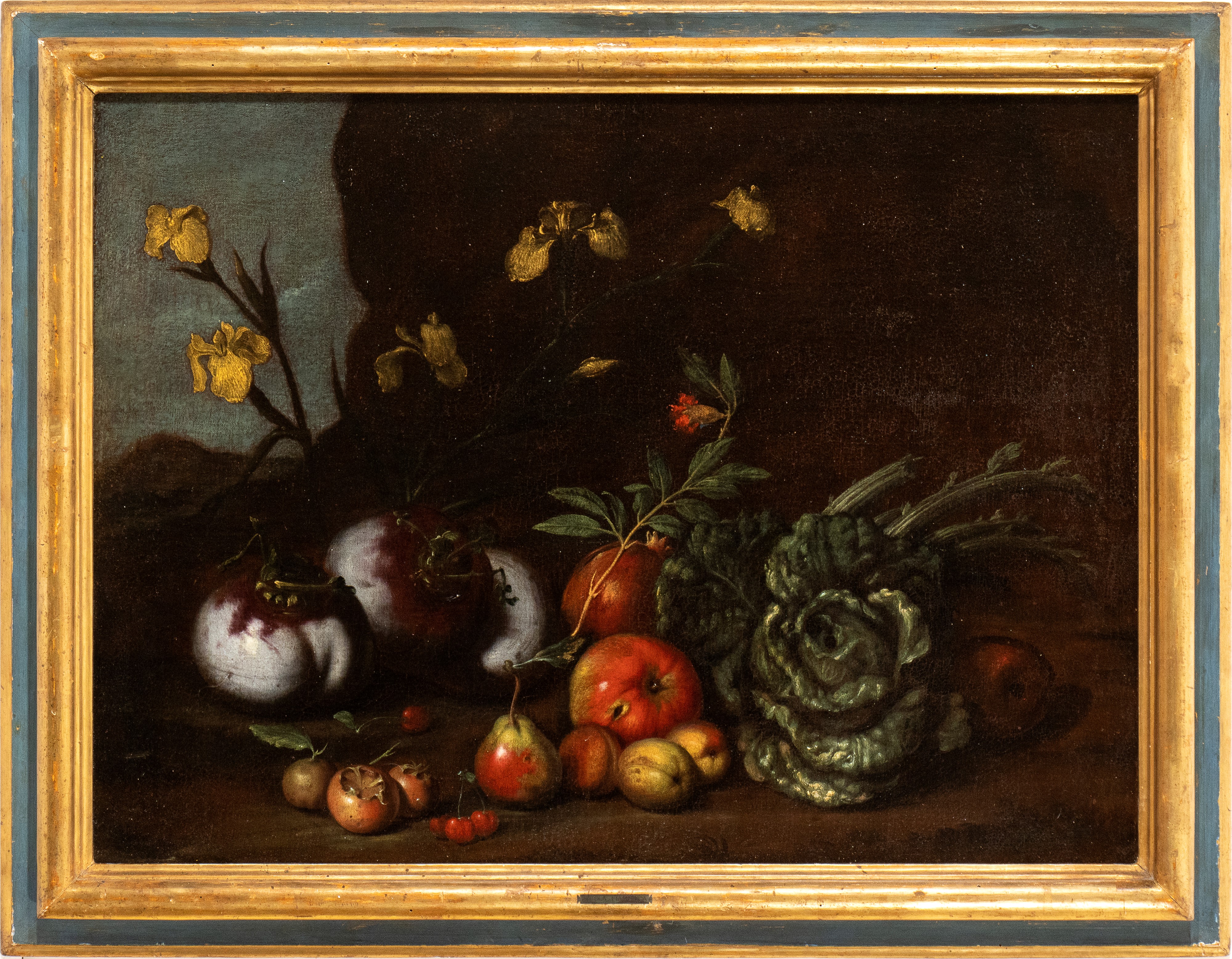 Artista Toscano, Seconda Metà XVII Secolo - A) Natura Morta di Zucche, Melagrani, Mele e Pere; B)...
