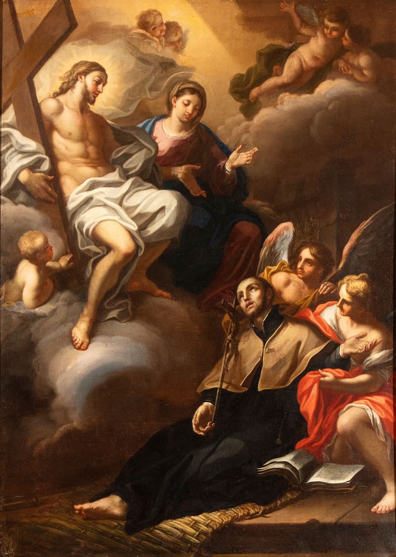 Cristo risorto e la Vergine appaiono a San Fancesco Saverio