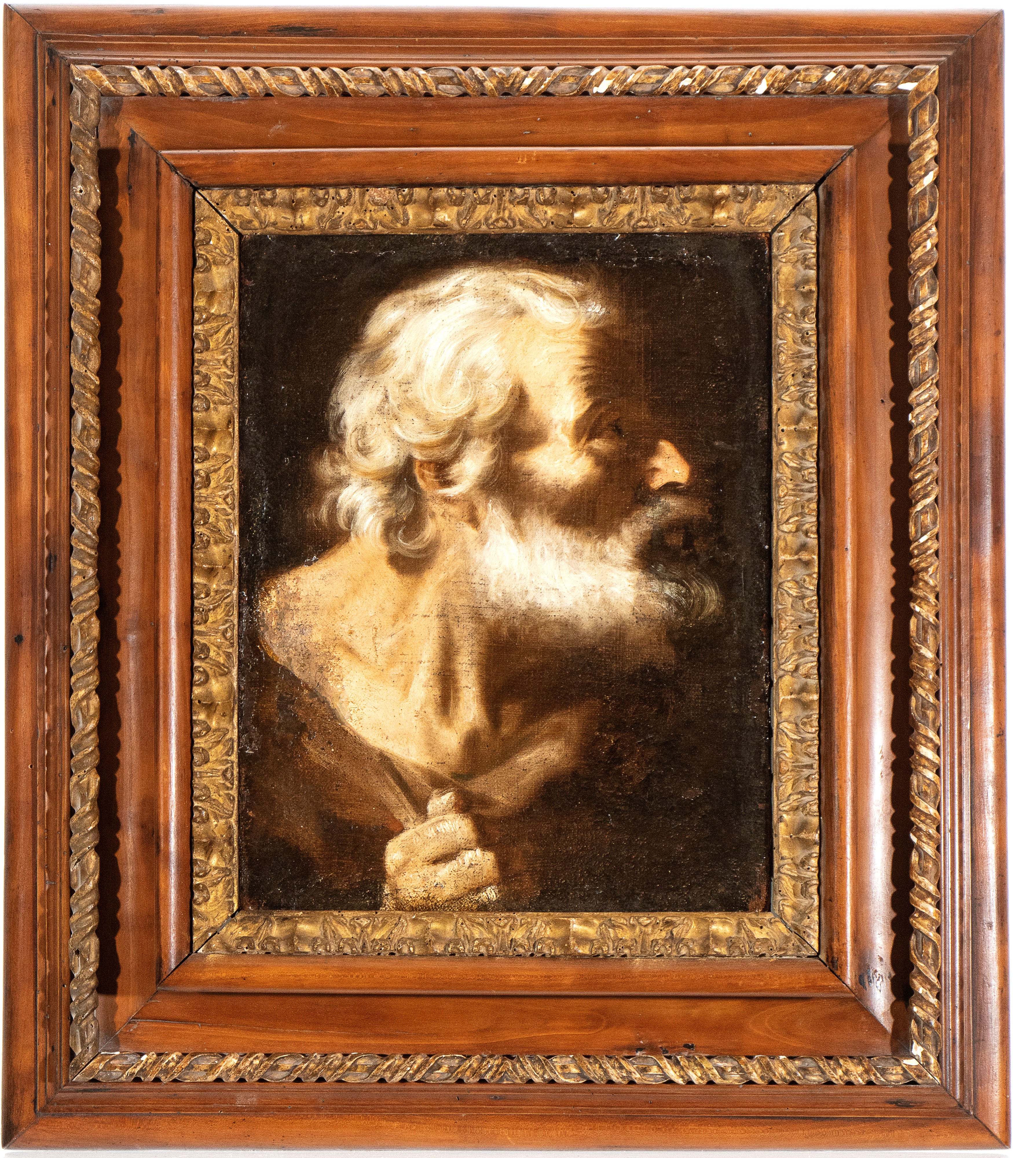 Scuola Romana, XVII Secolo - Testa di Uomo con Barba