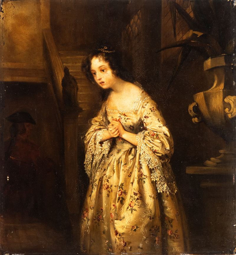 Fanciulla con le mani giunte